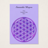 Fleur de vie / Blume des Lebens - bleu rose (Dos)