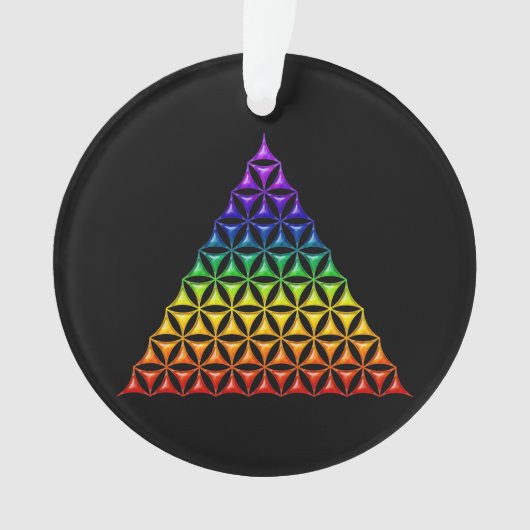 Fleur de vie / Blume des Lebens - chakra pyramidal (devant)