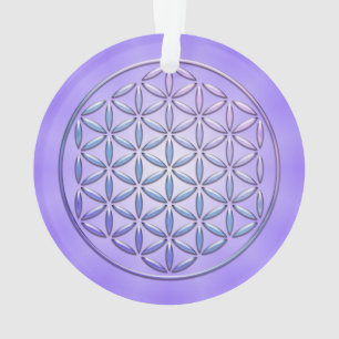 Fleur de vie / Blume des Lebens - timbre violet