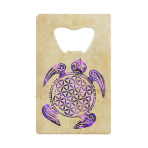 Fleur de vie / Blume des Lebens - tortue violet