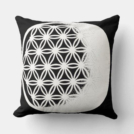 Fleur de Vie – Coussin Géométrique Premium (Recto)