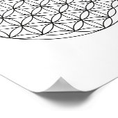 Fleur de vie Géométrie sacrée Poster d'art mural (Coin)