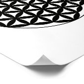 Fleur de vie Géométrie sacrée Poster d'art mural (Coin)
