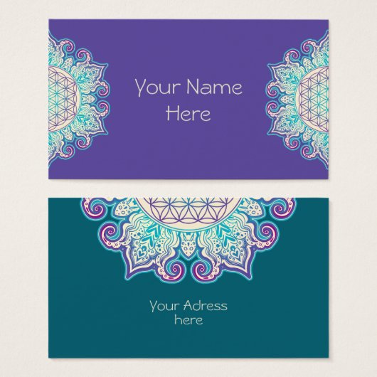 Fleur De Vie - Indien Mandala 2 (Devant & derrière)