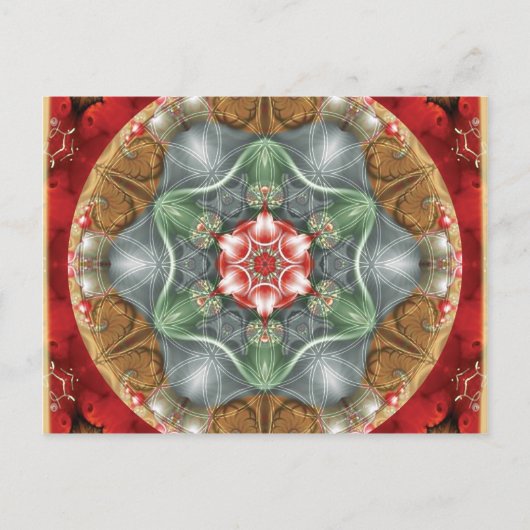 Fleur de vie Mandala 2 Cartes (Devant)