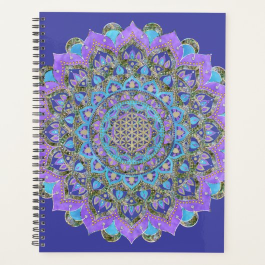 Fleur de Vie - Mandala de style indien 2 (Devant)