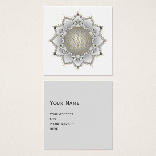 Fleur de Vie - Mandala Fleurs 1 (Devant & derrière)