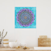 Fleur De Vie - Mandala India Style 1 Poster (Cuisine)