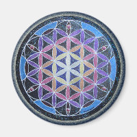 Fleur de vie Mandela Magnet