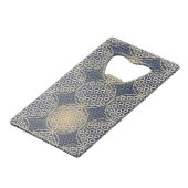 Fleur de vie - motif de timbre - sable bleu (Dos Angle)