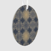 Fleur de vie - motif de timbre - sable bleu (devant)