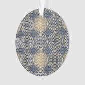 Fleur de vie - motif de timbre - sable bleu (devant)