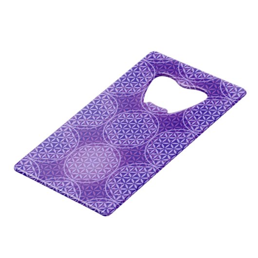 Fleur de vie - motif de timbre - violet (Devant Angle)