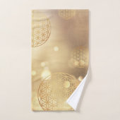 Fleur de vie or étincelle (Serviette à main)