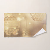 Fleur de vie or étincelle (Serviette à main)