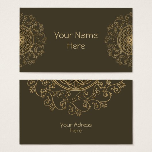 Fleur De Vie - Ornements Vintages Mandala 2 (Devant & derrière)