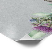 Fleur d'Écosse Lyrics Glossy Poster (Coin)