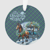Fleur d'Écosse Tartan de Noël écossais (devant)