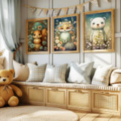 Fleur d'écureuil forestier | Impression du mur d'é