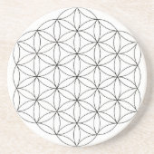 Fleur des dessous de verre de grès de la vie (Devant)