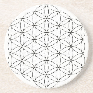 Fleur des dessous de verre de grès de la vie