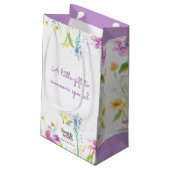 Fleur design cadeau sac en papier violet lavendar (Dos Angle)