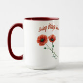 "Fleur d'espoir - Mug de fleurs du printemps" (Gauche)