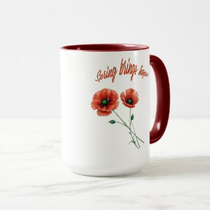 "Fleur d'espoir - Mug de fleurs du printemps"