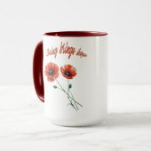 "Fleur d'espoir - Mug de fleurs du printemps" (Devant gauche)