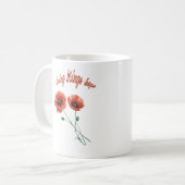 "Fleur d'espoir - Mug de fleurs du printemps" (Devant gauche)