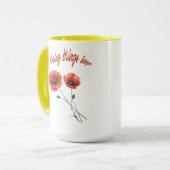 "Fleur d'espoir - Mug de fleurs du printemps" (Devant gauche)