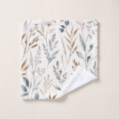 Fleur d'herbe sauvage de prairie neutre (Gant de toilette)