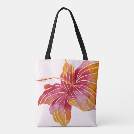 Fleur d'Hibiscus hawaïen | Sac fourre-tout tout-su (Dos)