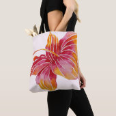 Fleur d'Hibiscus hawaïen | Sac fourre-tout tout-su (De près)