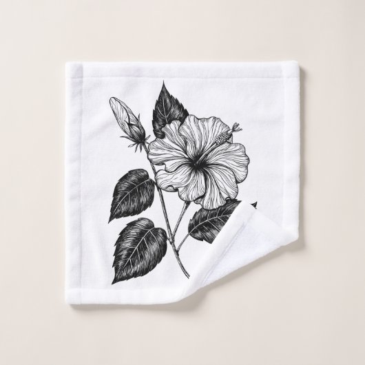 Fleur d'Hibiscus II (Gant de toilette)