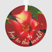 Fleur d'Hibiscus rouge au soleil (dos)