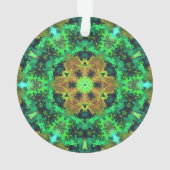 Fleur d'hippie psychédélique orange et verte (dos)