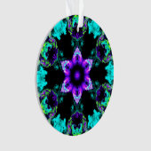 Fleur d'hippie psychédélique violet Turquoise et n (devant)