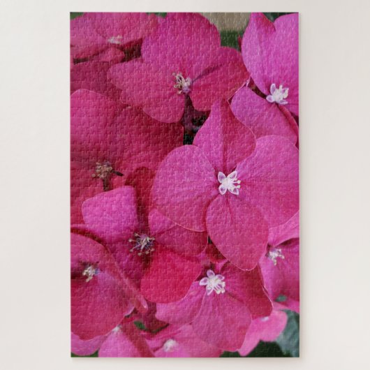 Fleur d'hortensia rose Puzzle (Vertical)