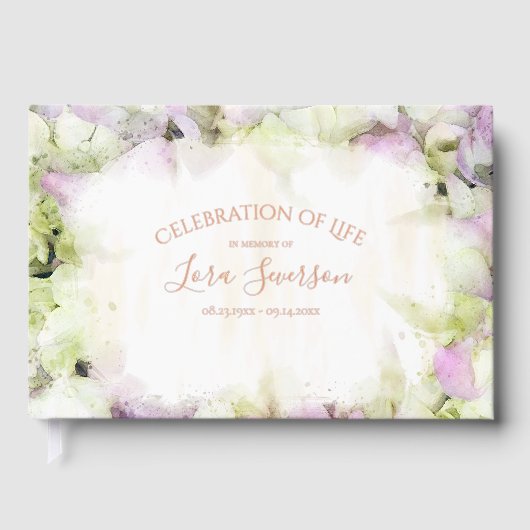 Fleur d'Hydrangée presque rose Fête de la vie (Recto)