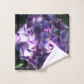 Fleur d'hydrangée violette légère (Gant de toilette)