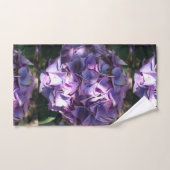 Fleur d'hydrangée violette légère (Serviette à main)