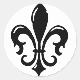 Fleur Di Lis Design Ronde Sticker