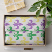 Fleur-di-lis in de kleuren van Mardi Gras Tissuepapier (Geschenk)