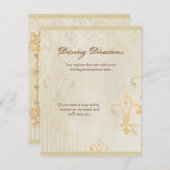 Fleur di Lys Damask 2 - Hotel Accommodations maps Informatiekaartje (Voorkant / Achterkant)