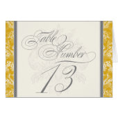 Fleur di Lys Damask Mustard Numéro de tableau 13 C (Devant Horizontal)