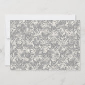 Fleur di Lys Damask - Vin Enregistrer la carte Dat (Dos)