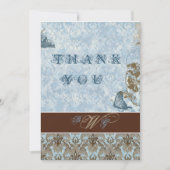 Fleur di Lys Damask vs2 - Hartelijk dank Notitiekaartje (Voorkant)