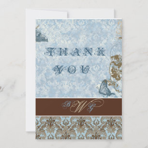 Fleur di Lys Damask vs2 - Merci Notes Cartes