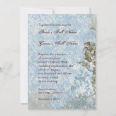 Fleur di Lys Damask vs2 - Weddenschap Kaart (Achterkant)